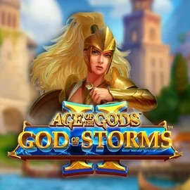 Try Age Of The Gods: God Of Storms 2 slot by Playtech on rodeo-slots.com – logo image