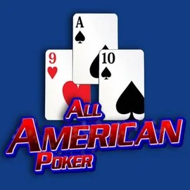 All American Poker by RTG (Reel Time Gaming), showcased at rodeo-slots.com – game logo