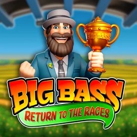 Big Bass Return to the Races slot visual from Pragmatic Play available on rodeo-slots.com