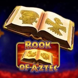 Book of Aztec slot logo by Amatic Industries at Rodeo Casino