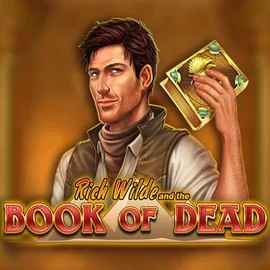 Book of Dead logo by Play'n GO at Rodeo Casino
