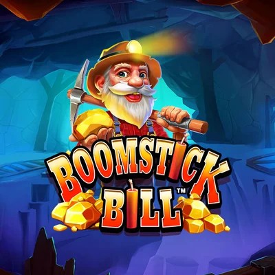 Boomstick Bill slot logo by High Limit Studio at Rodeo Casino