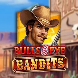 Bulls Eye Bandits slot logo by Origins at Rodeo Casino