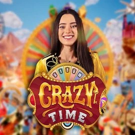 Crazy Time logo by Evolution at Rodeo CasinoCrazy Time