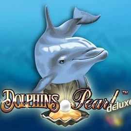 Dolphins Pearl Deluxe by Novomatic, showcased at rodeo-slots.com – game logo