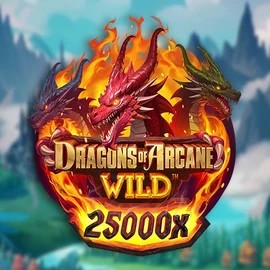Dragons of Arcane Wild by Foxium, showcased at rodeo-slots.com – game logo