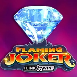 Flaming Joker Link and Win slot logo by Barstruck at Rodeo Casino
