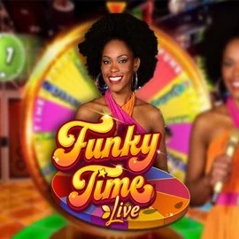 Funky Time slot visual from Evolution available on rodeo-slots.com