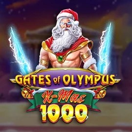 Gates of Olympus Xmas 1000 slot logo by Pragmatic Play at Rodeo Casino