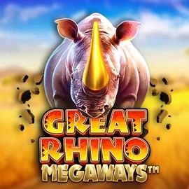 Official Slots logo: Great Rhino Megaways by Pragmatic Play at Rodeo Casino