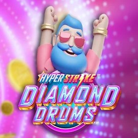 Hyper Strike Diamond Drums logo by Gameburger Studios at Rodeo Casino