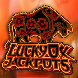 Lucky Ox Jackpots online game logo by Rival on rodeo-slots.com