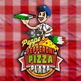 Peppe’s Pepperoni Pizza Plaza logo by Pragmatic Play at Rodeo Casino