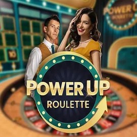 PowerUP Roulette slot logo by Pragmatic Play at Rodeo Casino