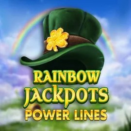 Try Rainbow Jackpots Power Lines slot by Red Tiger Gaming on rodeo-slots.com – logo image