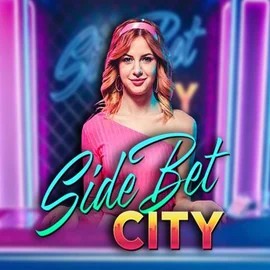 Side Bet City by Evolution, showcased at rodeo-slots.com – game logo
