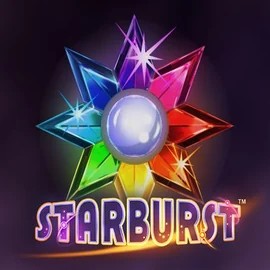 Starburst slot logo by NetEnt at Rodeo Casino