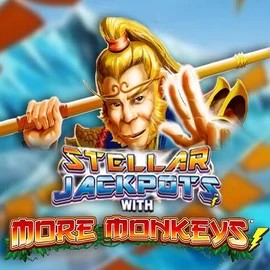 Stellar Jackpots with More Monkeys by Lightning Box Game, showcased at rodeo-slots.com – game logo