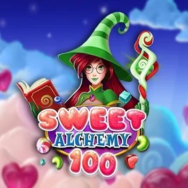 Sweet Alchemy 100 online game logo by  on rodeo-slots.com