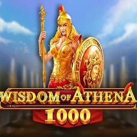 Wisdom of Athena 1000 online game logo by Pragmatic Play on rodeo-slots.com